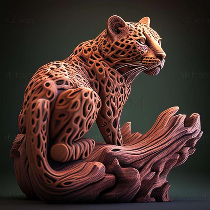 3D модель Нарцинський леопард (STL)